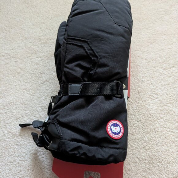 Canada Goose Black Arctic Down Mitts, Small - Picture 2 of 7